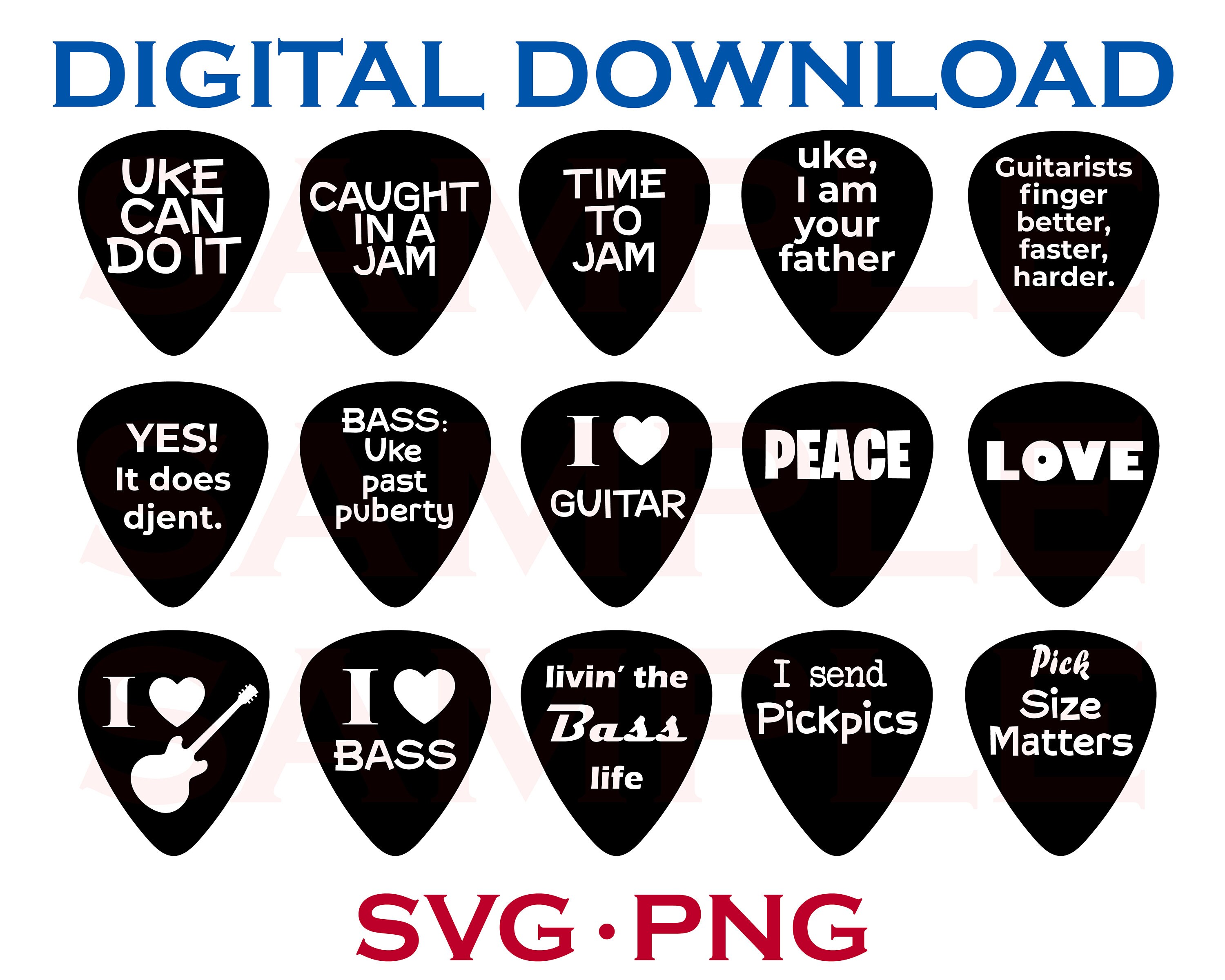 1000 Guitar Pick SVG Bundle Guitar Pick Png Guitar Pick Etsy