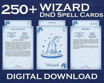 Wizard Spell Cards