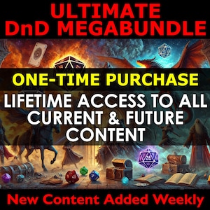 Ultimate DnD Bundle, Dungeons and Dragons Playing Cards, DnD Character Journal, Spell Cards, Monster Cards, Item Cards, Digital Download