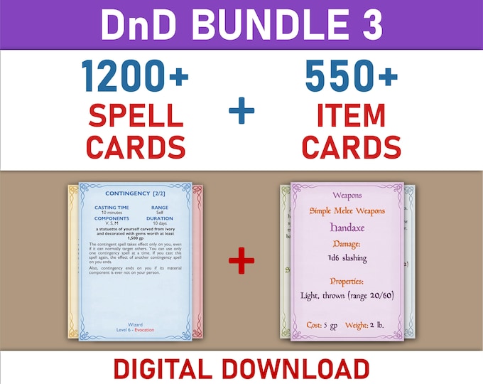 Spell Cards Bundle (SRD5.1)