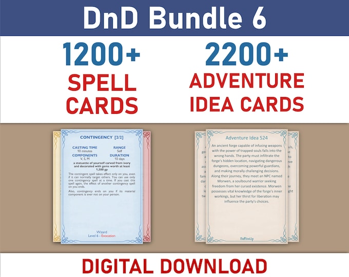 Spell Cards Bundle (SRD5.1)