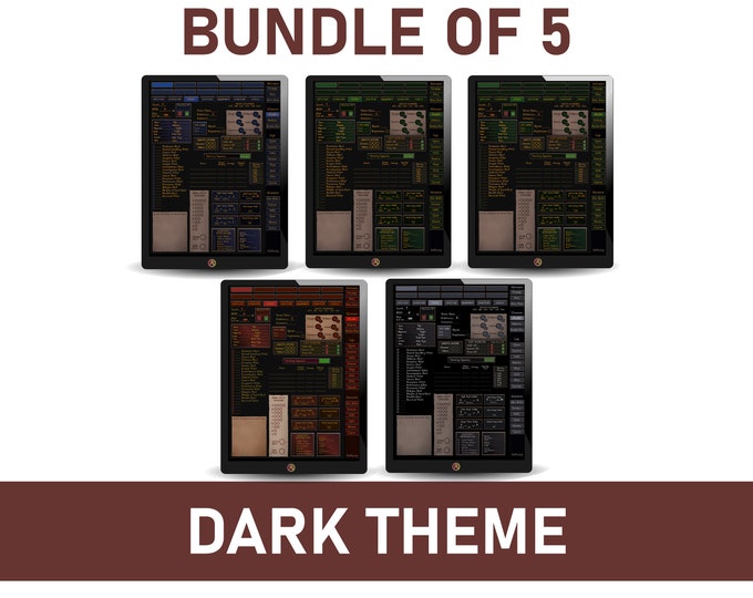 Bundle of Five - Dark Theme