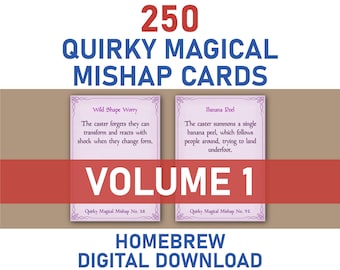 BuffYouUp's Homebrew Printable NPC Cards Bundle - Volume 1