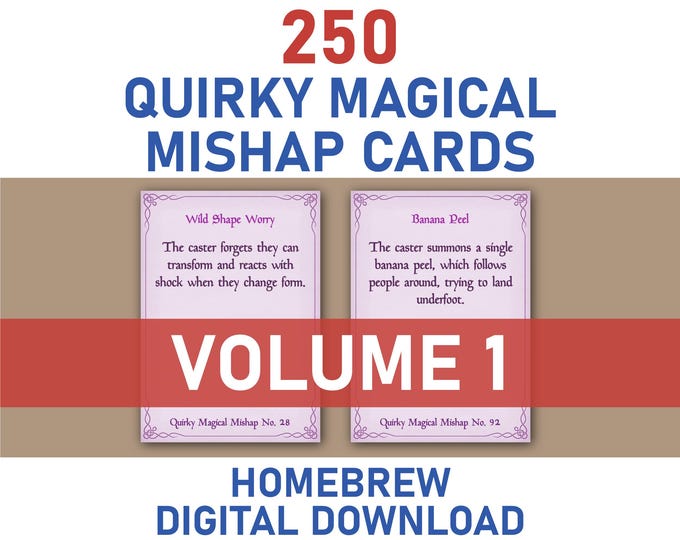 BuffYouUp's Homebrew Printable NPC Cards Bundle - Volume 1