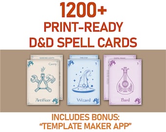 Spell Cards Bundle (SRD5.1)