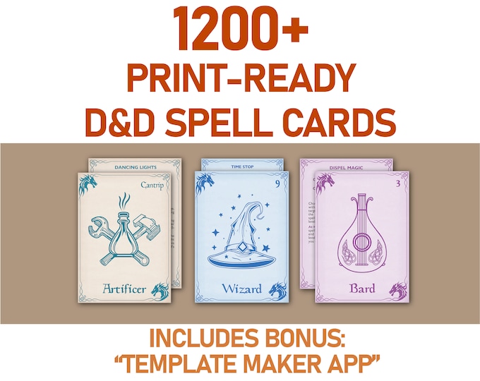 Spell Cards Bundle (SRD5.1)