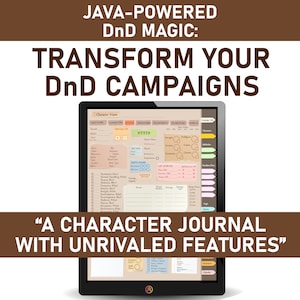 Journal numérique des personnages du MdD, donjons et dragons 5e journal numérique, feuilles de personnages numériques D&D avec cartes orthographiques, agenda numérique du MDN
