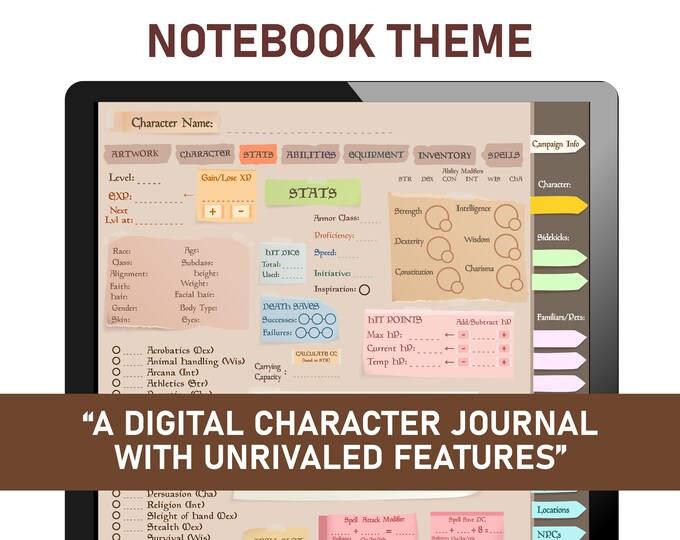 Journal - Notebook Theme