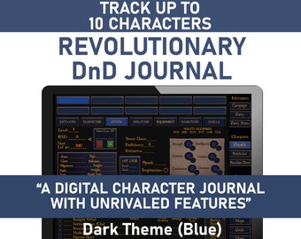Digital DnD 5e Character Journal: Campaign & Spell Book (PDF)