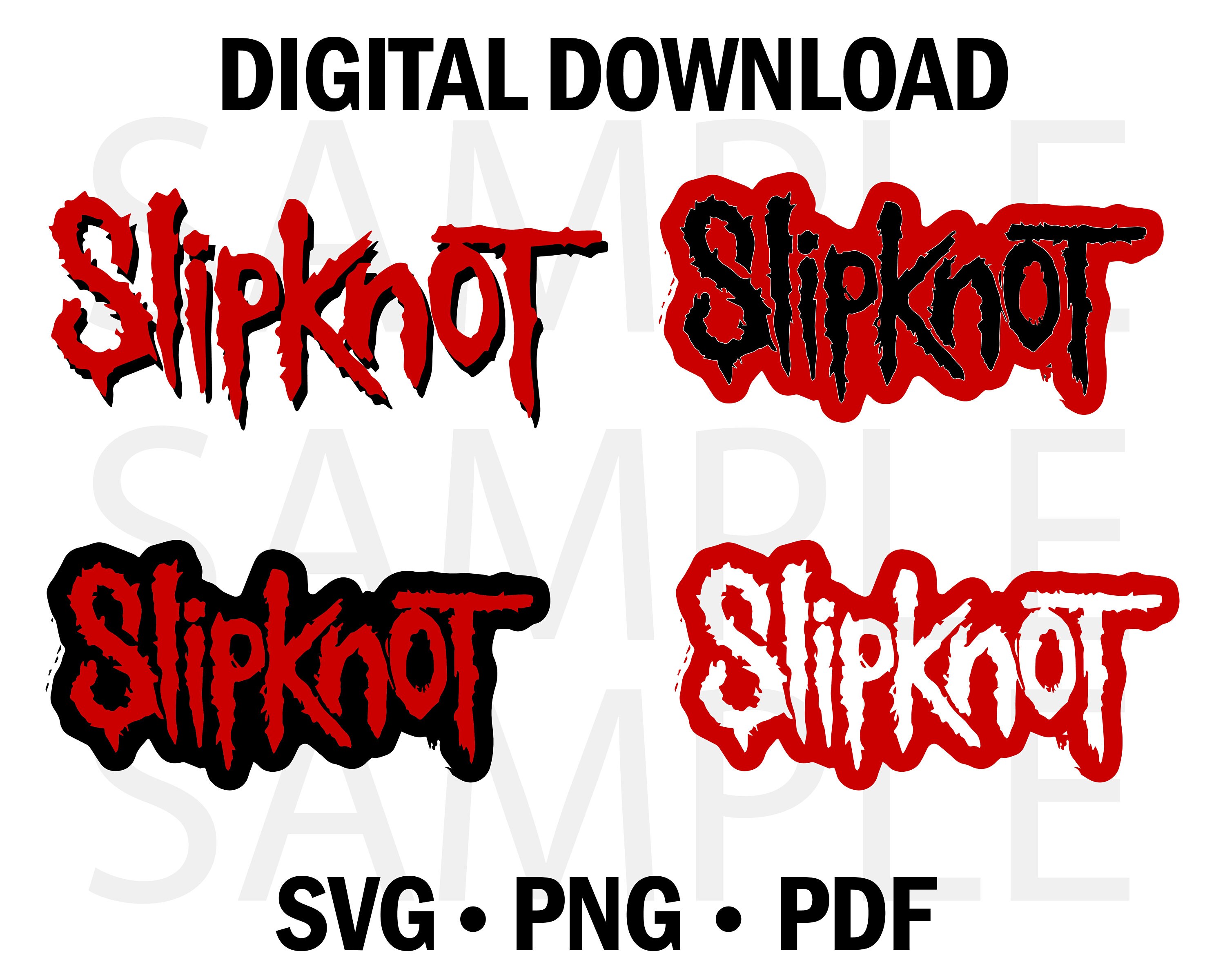 Paquete de logotipo SLIPKNOT svg png pdf Archivos SVG de Etsy México