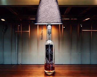 Vintage 1960s Seagrams, VO Whiskey -1 Gallon Lamp With Six-sided