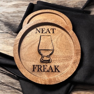 Neat Freak Wood Drink Coaster