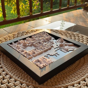 Helsinki Model 3D Printed - Finlandia, Helsinki 3D - Prezent dla Gospodyni - Dekoracja Półki na Książki - Estetyczna Dekoracja Pokoju - Minimalistyczna Rzeźba Dekoracyjna