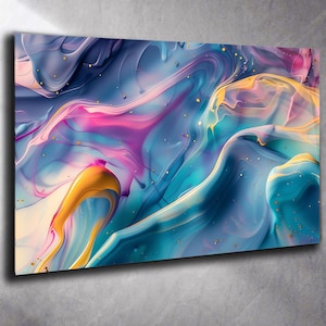 Colorful Tempered Glass Wall ArtA bstract, Panoramic Wall Art Tempered Glass Backsplash Extra Large Wall Art Wall Art for Mom Wall decor