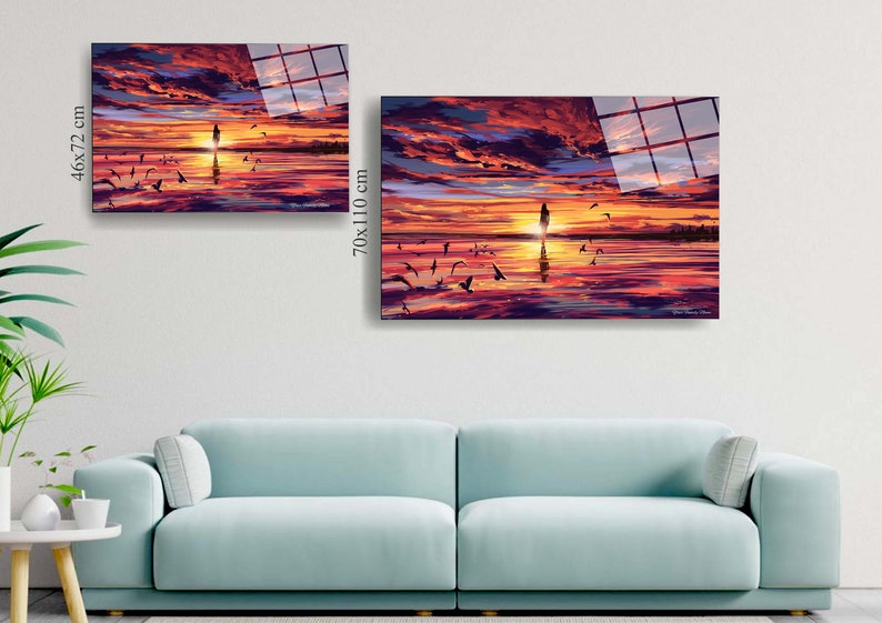 Tempered Glass Wall Art, Glass Painting Art, Home Wall Decor, Living Room Wall Art, Decor For Bedroom, Extra Large Wall Art, Wall Hanging