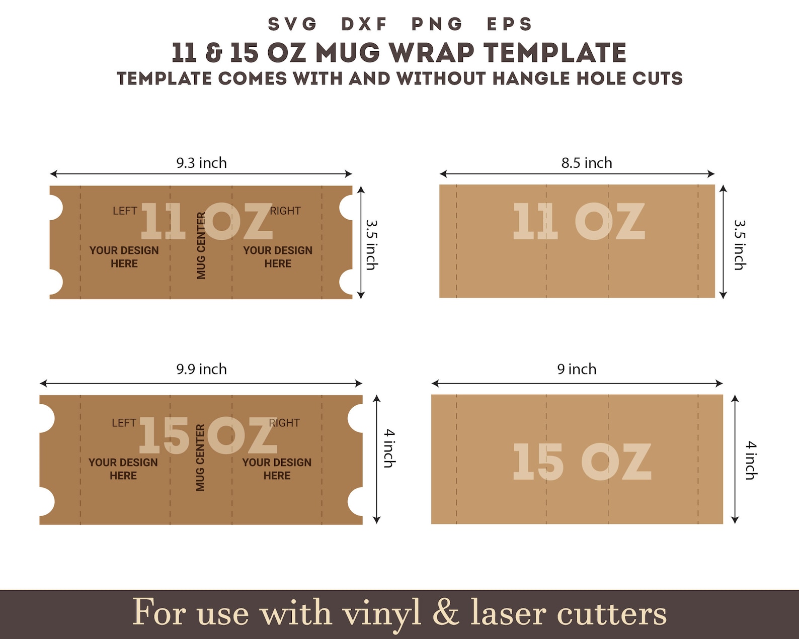 Bubble Mug Rib Template 11oz 15oz Mug Wrap Template Svg, Mug Wrap SVG, Cricut Mug Press Mug ...