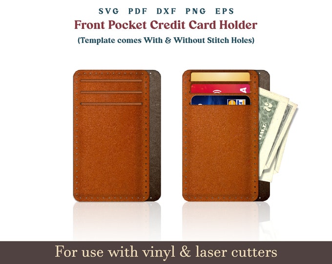 Vertical Card Wallet Template | PDF & Video | Karūna V2 | A4 and US ...