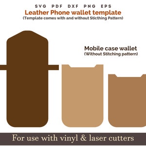 leather Phone Bag wallet Pattern svg, Cross Body phone Bag SVG Sewing Pattern, PDF Phone bag pattern stitched Phone case bag laser cut files