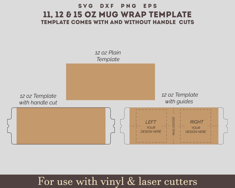 12 oz Mug Template Set, Full Wrap Template, Mug Full Wrap template, sublimation mug template, Full Wrap mug, cricut mug press