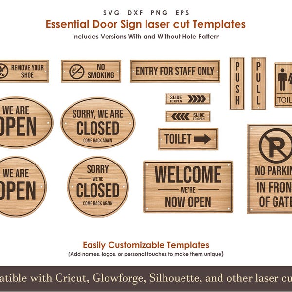Slide to Open Door Sign - Etsy