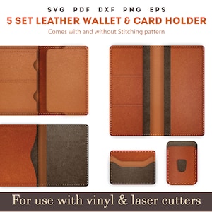 PDF Wallet Leather / Leather Pattern / Template Wallet / Long 