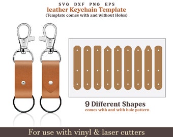 lederen sleutelhanger svg, 9 set lederen sleutelhanger patroon lasergesneden bestand, glowfroge leer gesneden bestanden, lederen sleutelhanger svg, cricut sleutelhanger-bestand