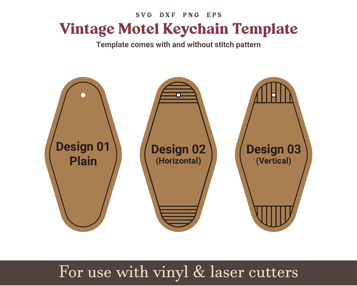 Vintage Motel Keychain Svg Template, Retro Motel Keychain Svg, Hotel ...