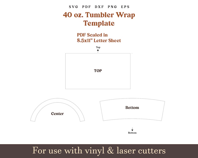 40oz Tumbler Template svg, Sublimation 40 Oz Tumbler PNG, Blank Tumbler wrap svg, cricut press template, full wrap template PDF 300 dpi png