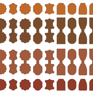 Llavero de cuero SVG, patrón de llavero de cuero SVG, plantilla de llavero de cuero con puntadas de costura, archivo de corte láser de cuero Glowforge