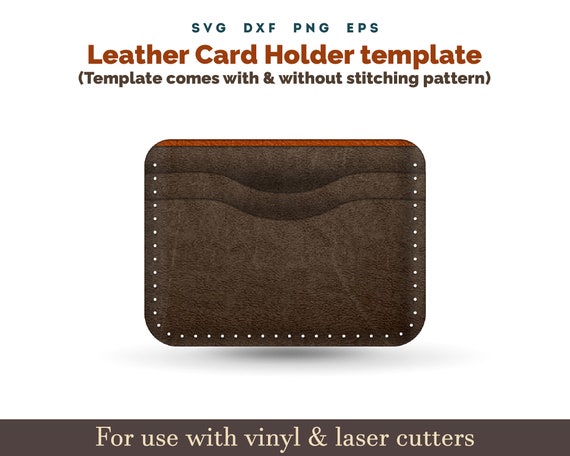 Leather Card Holder Wallet Cut File Svg, Pocket Leather Card