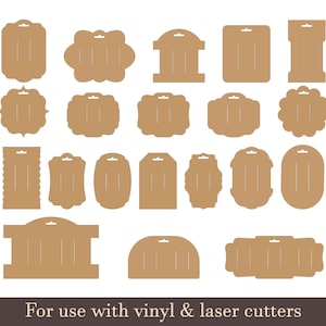 Bow Display Card SVG, Hair Bow Holder Cards, Jewelry Packaging Display SVG, Cricut Glowforge Laser Cut File DXF Bundle