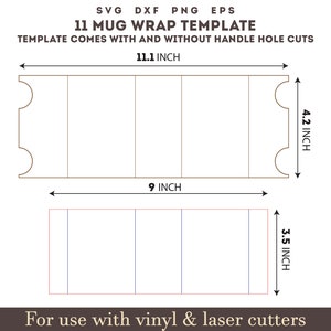 Bubble Mug Rib Template 11 Oz Mug Template Svg, Mug Wrap SVG, Cricut Mug Press, Full Mug Wrap ...