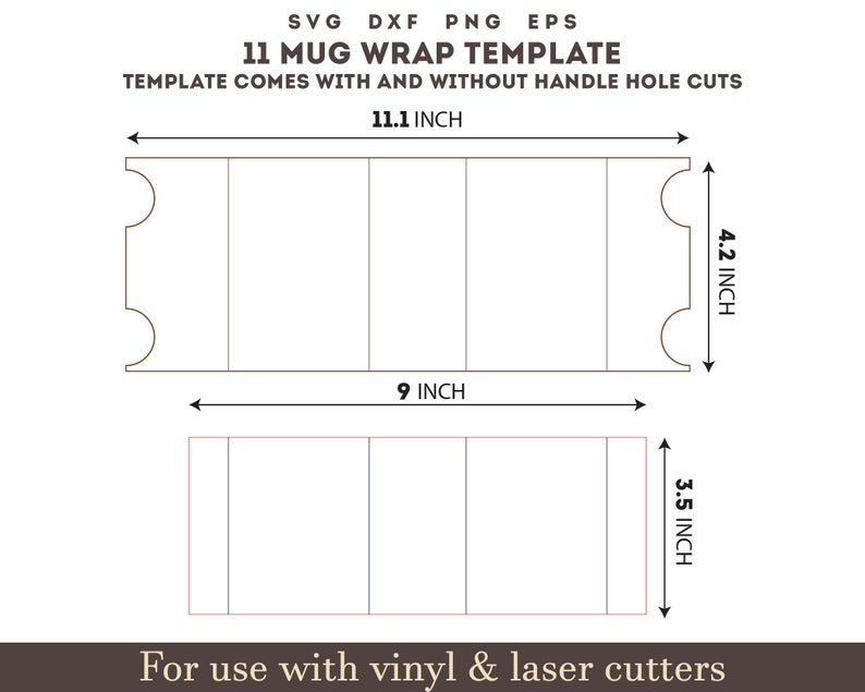 11 oz mug Template svg, mug wrap SVG, Cricut mug press, full mug wrap Template sublimation mug template cut file, Full Wrap mug Png Eps