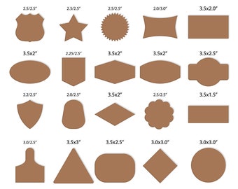 Leder Patch svg, 20er Set Lederhut Patches svg, Leder Form svg, mit Nähstichen, Glowforge Leder Laserschnittdatei Bundle SVG