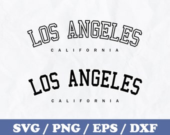 Los angeles california svg png, Los angeles text svg png, shirt cut file, Crewneck svg, Commercial Use | Digital download