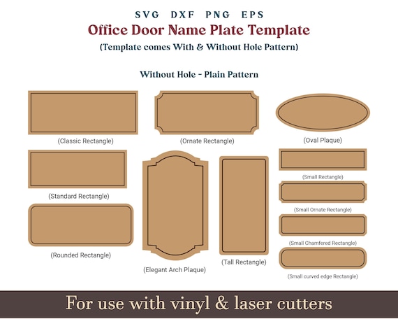 Office Name Plate Template