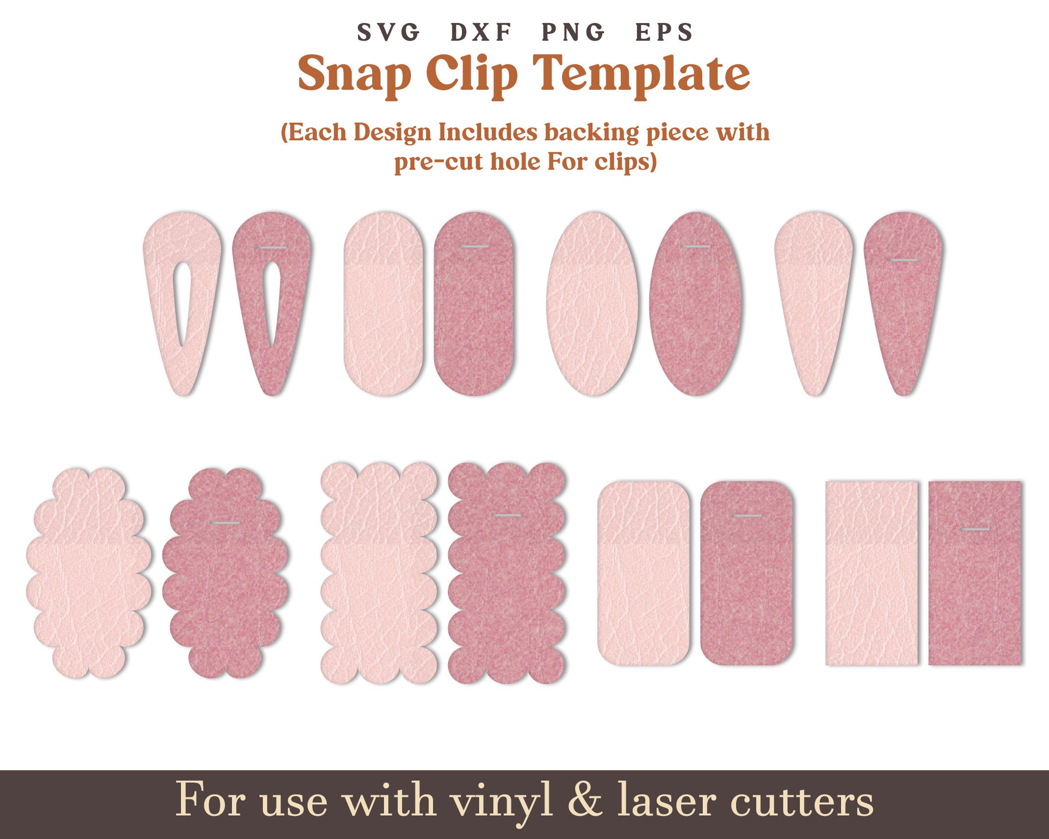File Clip Pattern Snap Clip SVG, Clippie Cover Template, Snapclip Pattern, Faux Leather ...