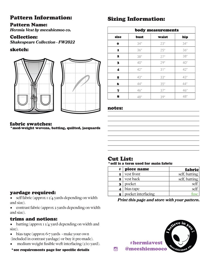Hermia Vest Etsy
