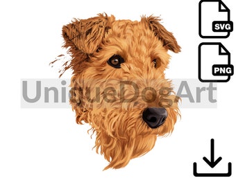 Airedale Terrier PNG Clipart  Unique Printable Dog Art Digital Instant Download