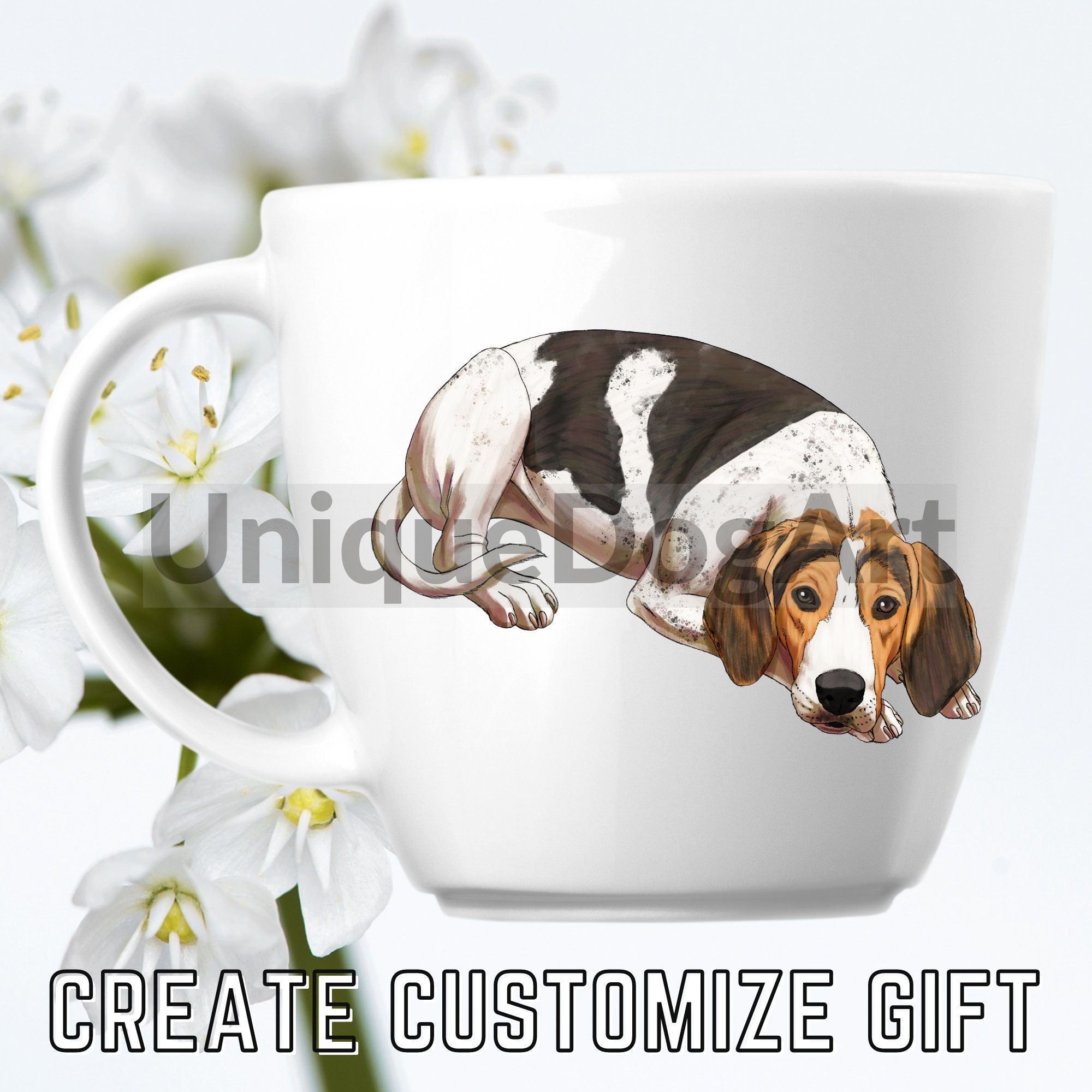 Treeing Walker Coonhound PNG Clipart Sublimation Design - Etsy