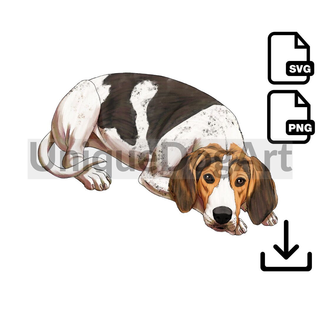 Treeing Walker Coonhound PNG Clipart Sublimation Design - Etsy