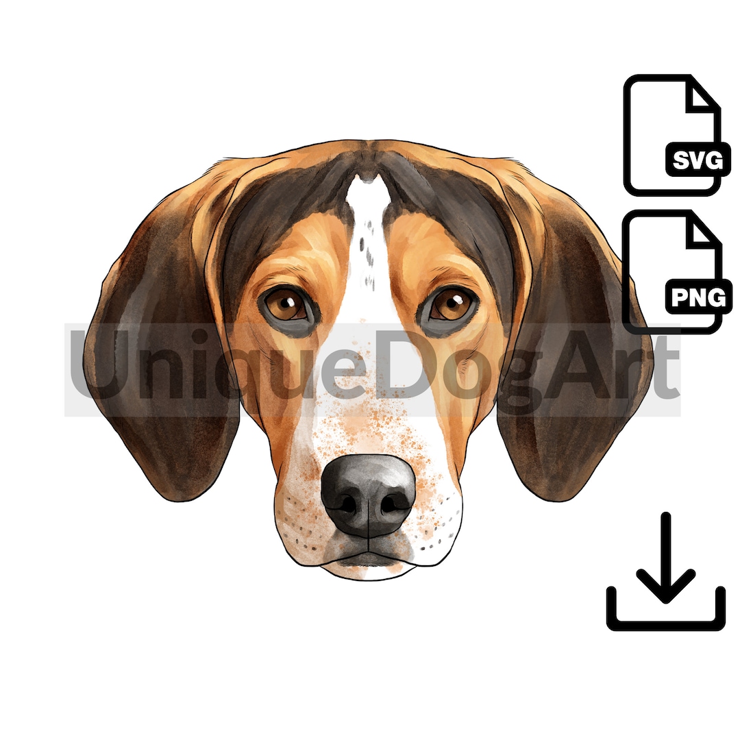 Unique Watercolor Treeing Walker Coonhound PNG Clipart - Etsy