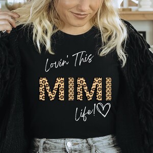 Mimi Shirt, Mimi Leopard Shirt, Fun Mimi Shirt, Mimi Gift Shirt, Mother&#39;s Day Gift, Fun Mimi Gift Shirt, Grandmother Shirt