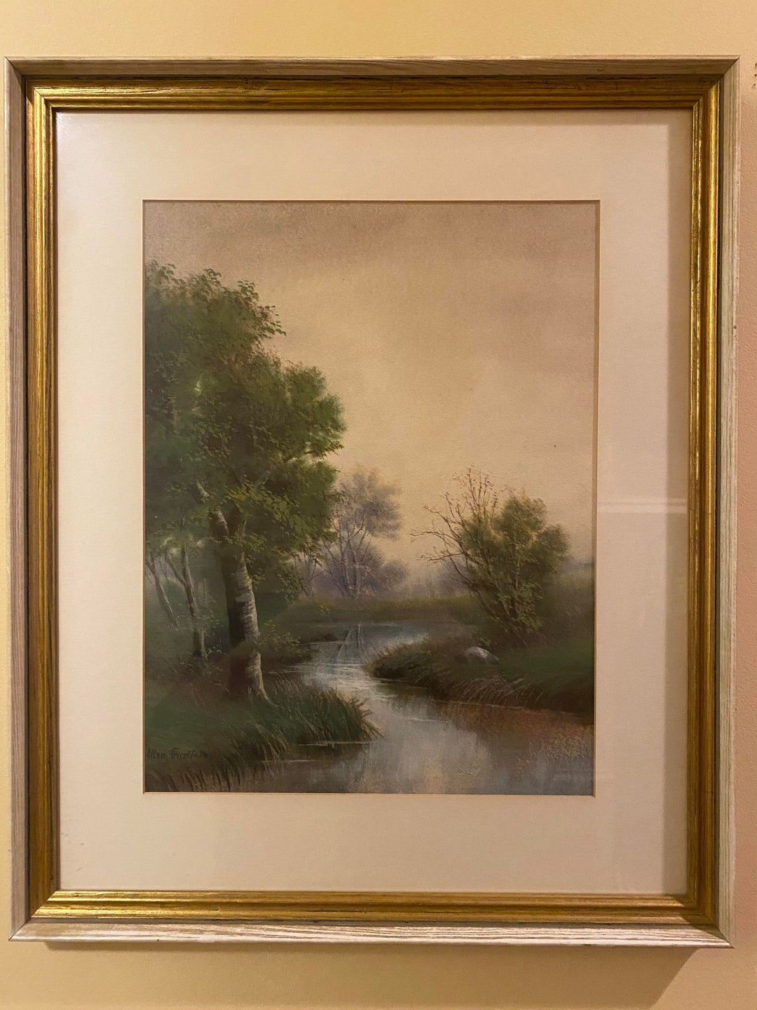 Beautiful Watercolor Painting by Artist Allen Fontaine. - Etsy