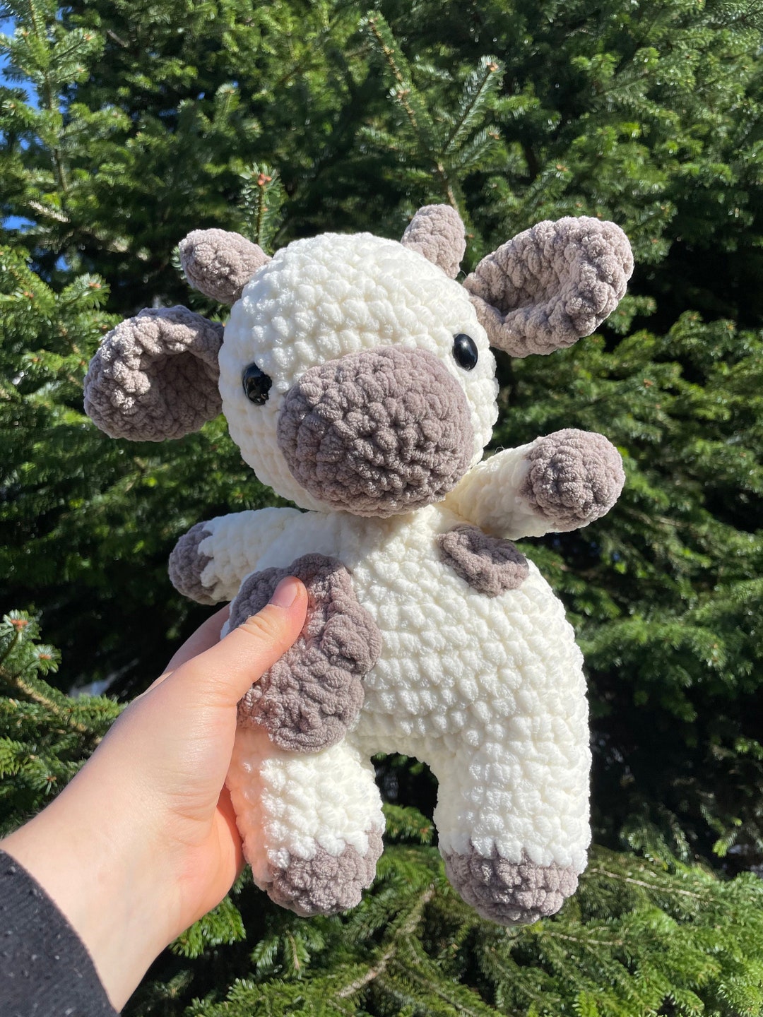 Crocheted Cow Crochet Cow Amigurumi Etsy