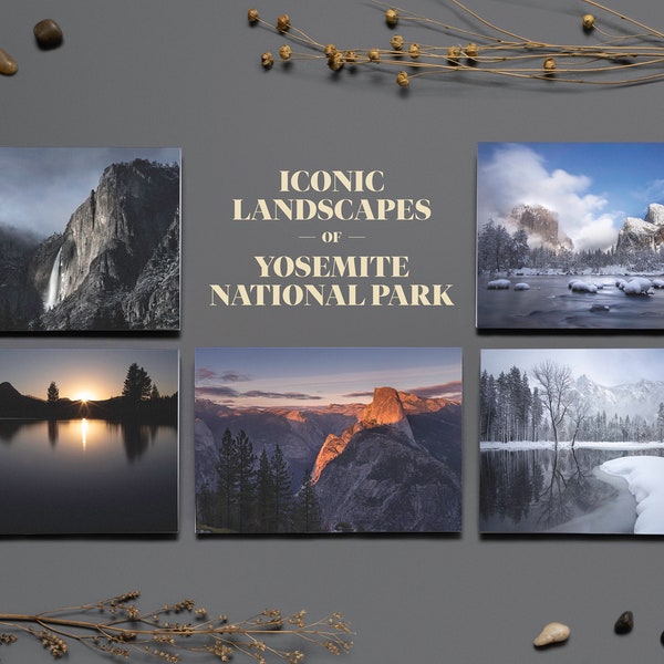 Yosemite National Park note cards / Set of 5 cards with envelopes