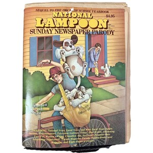 VINTAGE 1978 National Lampoon Newspaper Satire O&#39;Rourke Johnston MISSING SPORTS