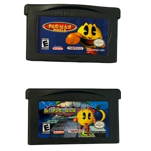 Pac-Man World & Ms. Pac-Man Maze Madness GBA Game Lot Tested Nintendo Namco