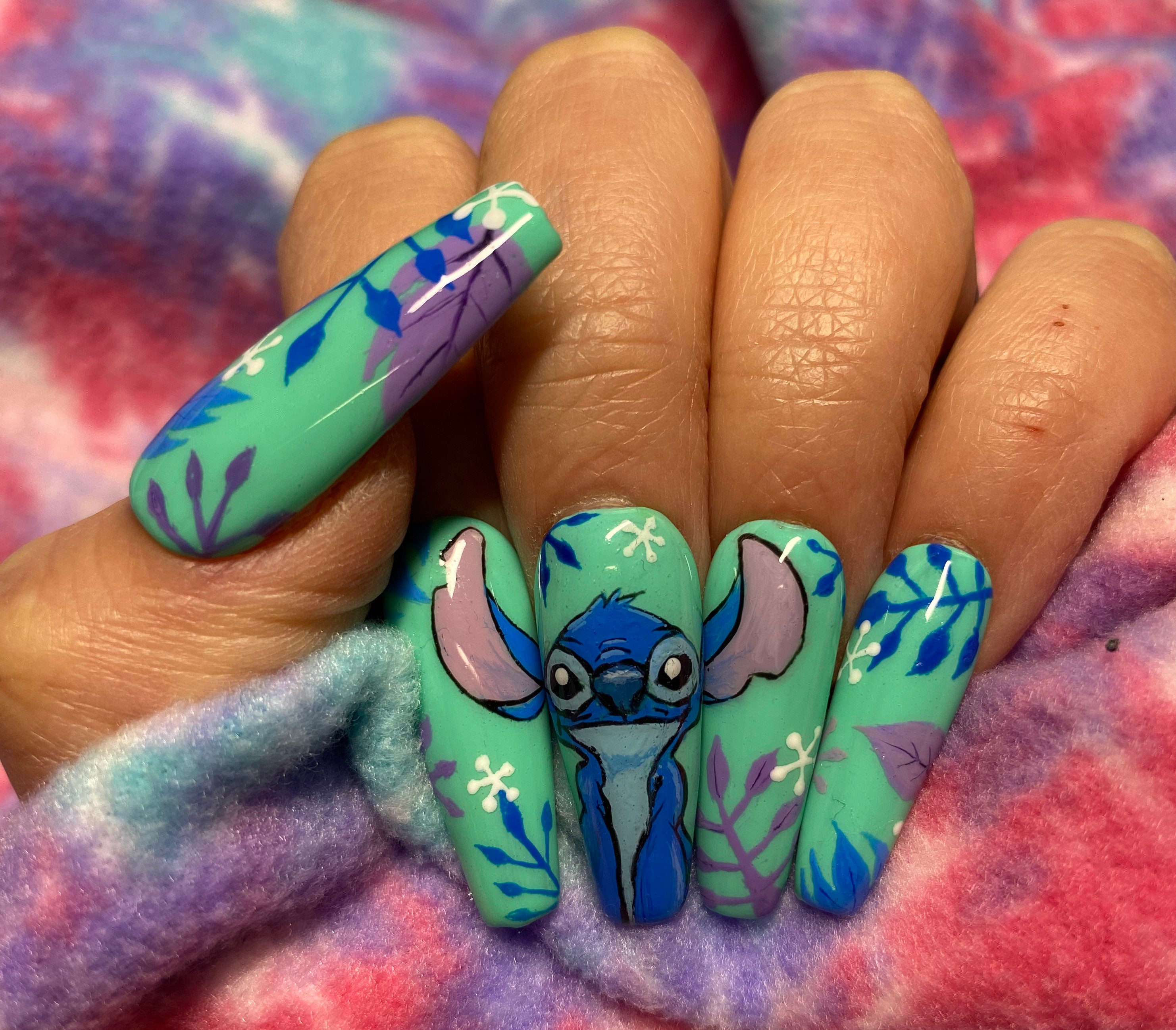 Lilo and Stitch Nail Wraps - Glam Girl Nails
