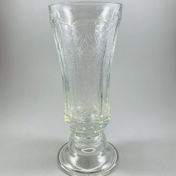 Depression Glass Clear Vase Etsy